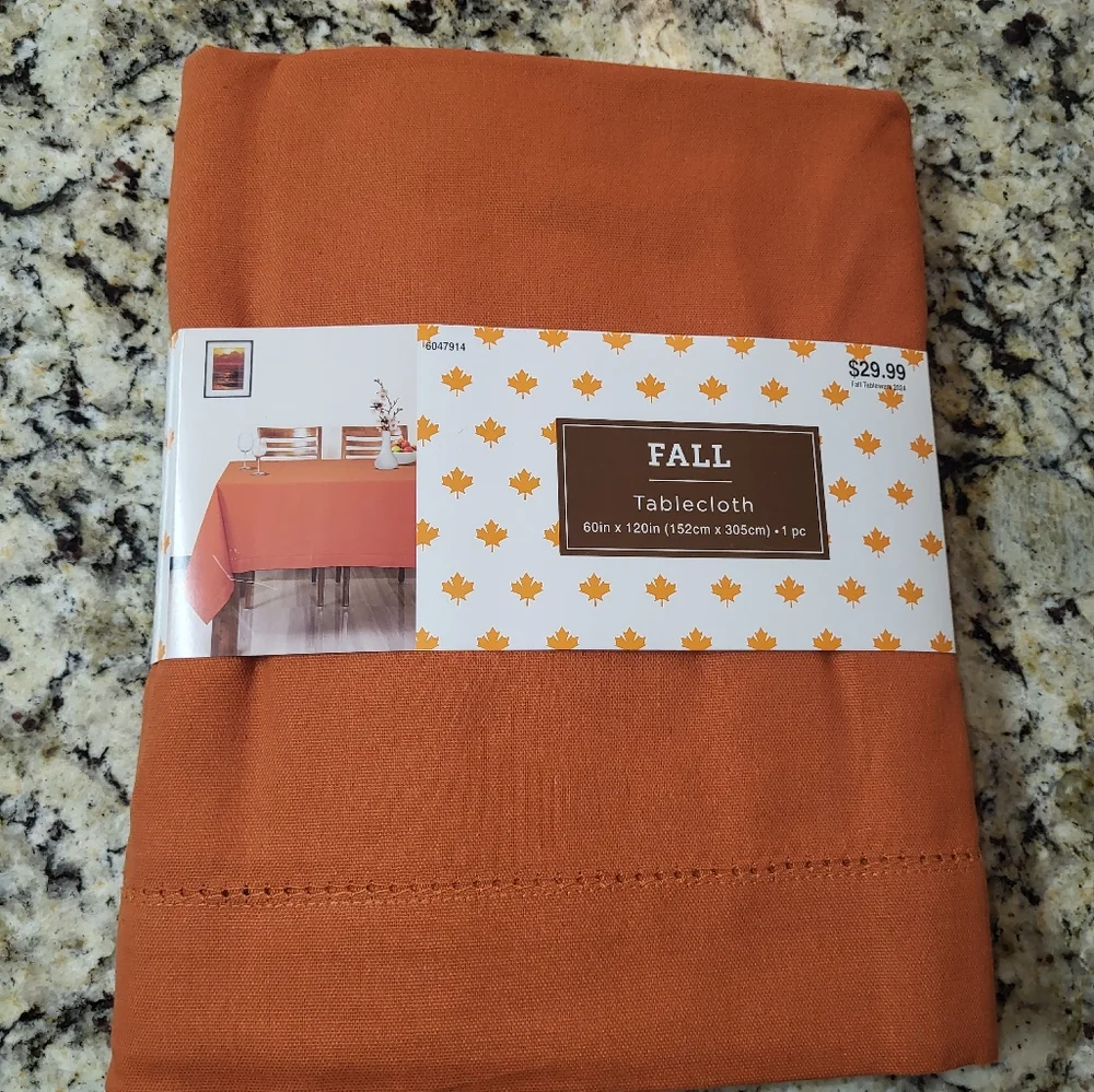 Orange Large Tablecloth
